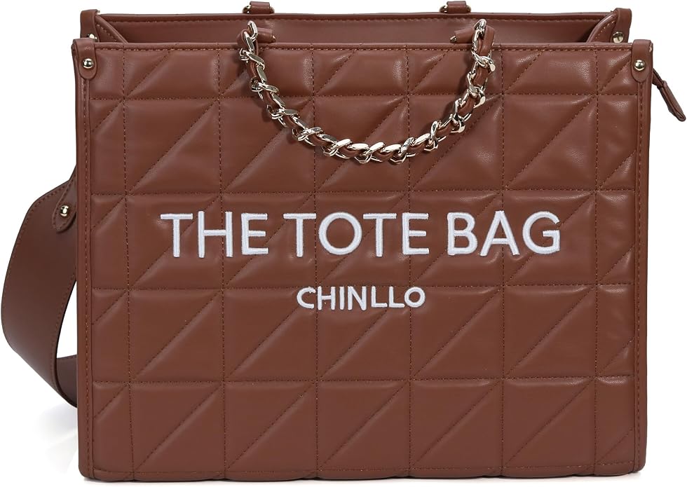 Brown-quilted