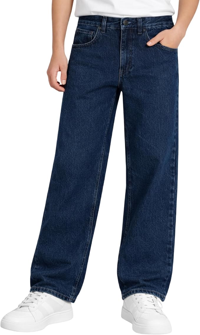 Medium Wash Loose Fit