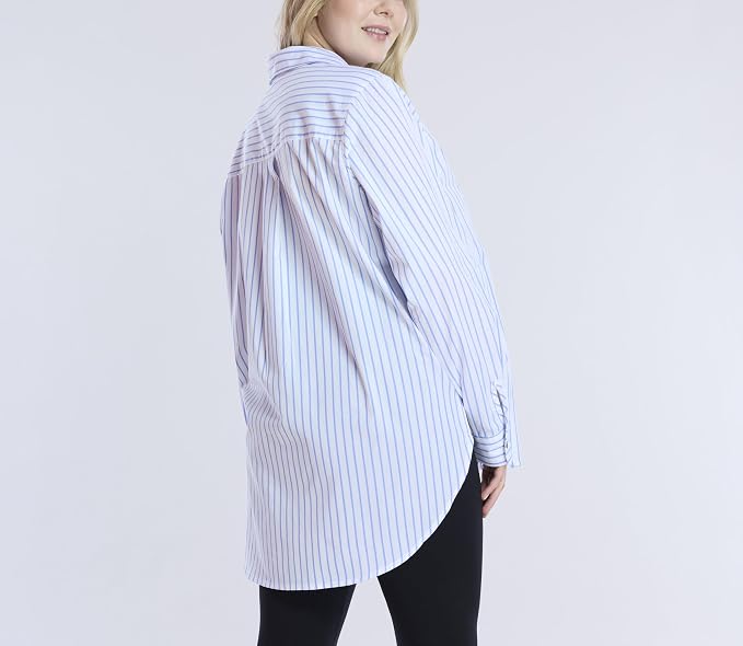 White Blue Stripe