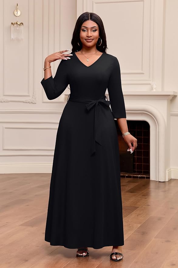 Black/V Neck