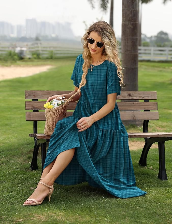 Dark Cyan - Plaid