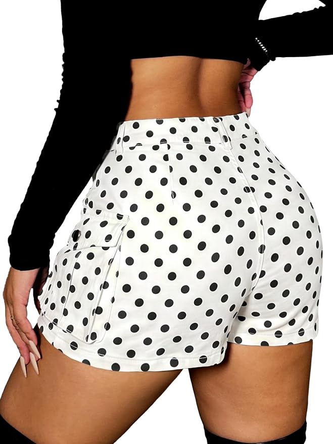White Polka Dots