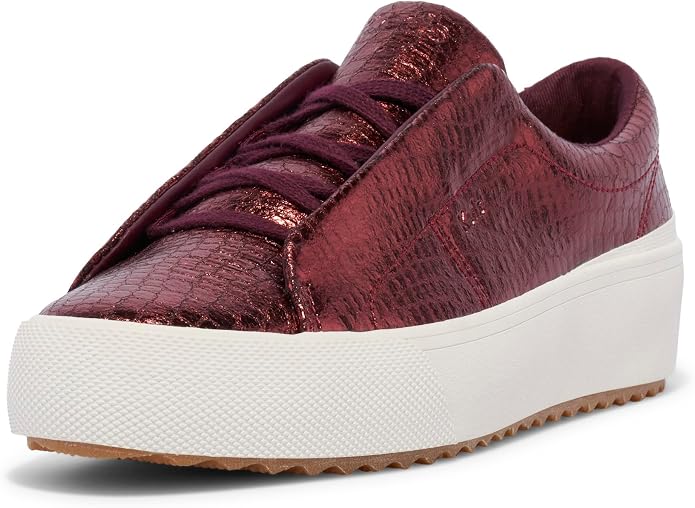 Burgundy Embossed Leather