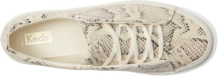 Cream Snakeskin Leather