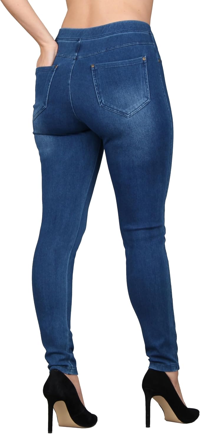 Mid Blue With Blue Stitching