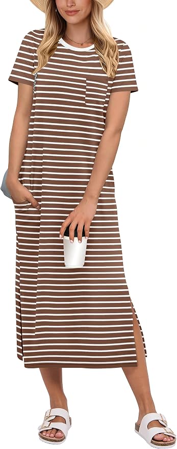 Brown White Stripe