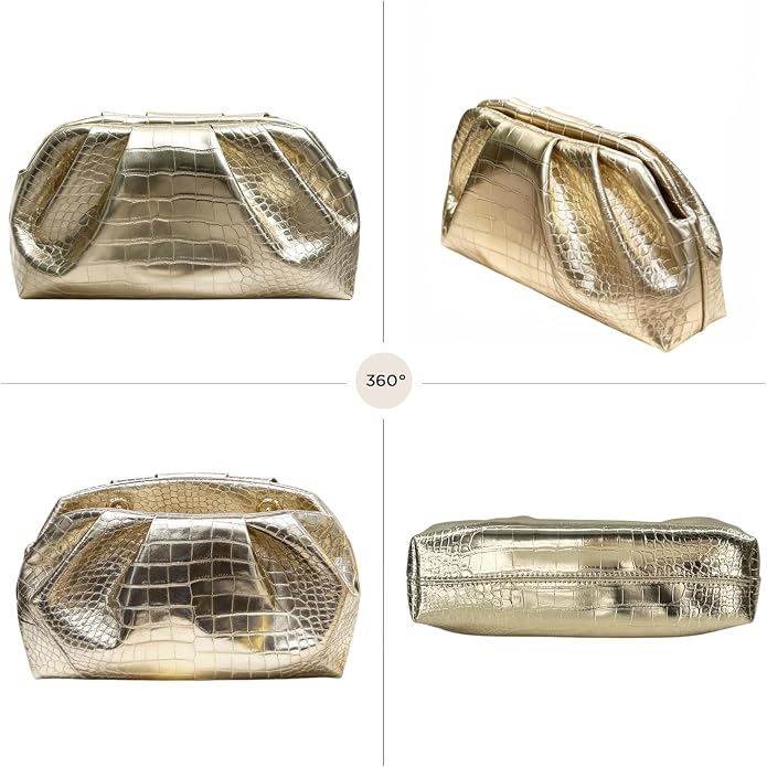 Gold Crocodile Print