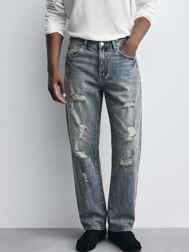 Vintage Blue Ripped