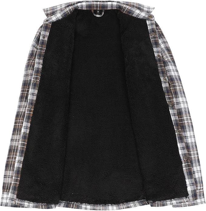 Sherpa Lined Coffee White