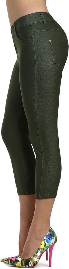 Army Green Capri