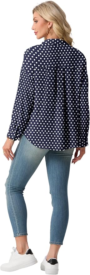 Navy D03 Polka Dot
