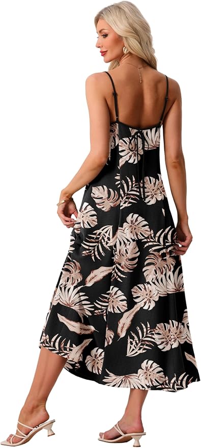 Leaf Print Black