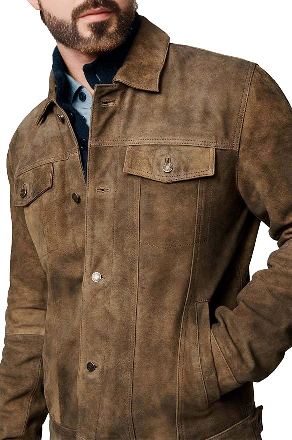 Khaki Suede Leather