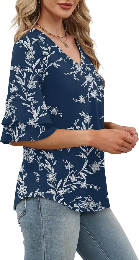 Navy Floral