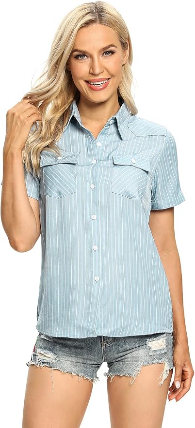 Light Blue Striped