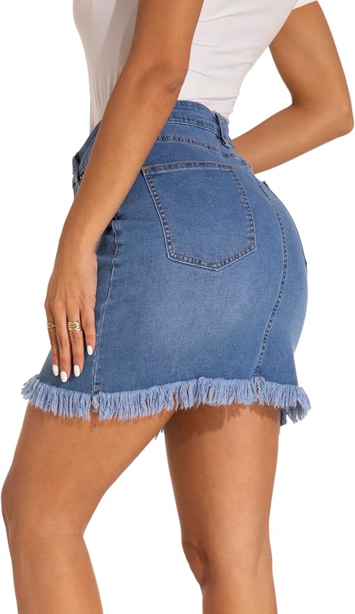 Raw Hem Light Blue