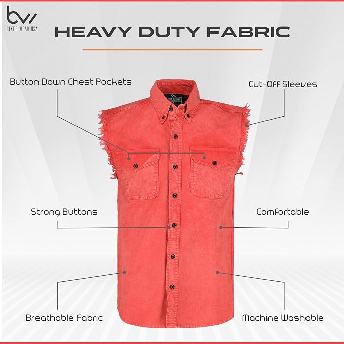 Stone Wash Red