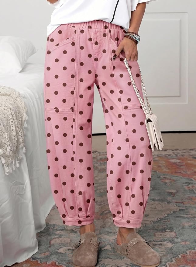 Pink Brown Dots