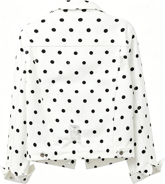 White Polka Dot