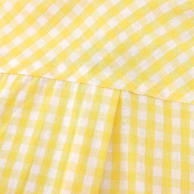 Snap Yellow Check Gingham