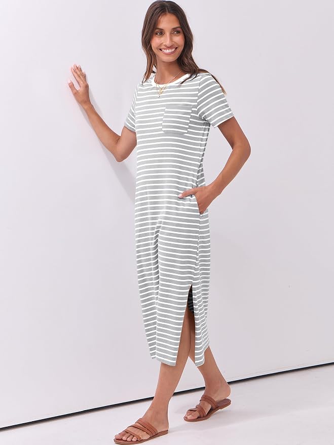 Grey White Stripe