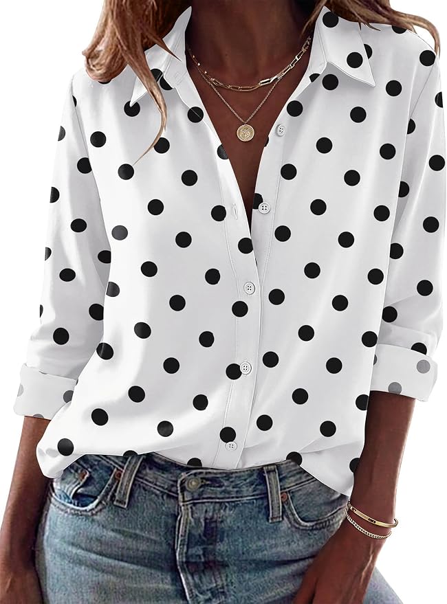 Polka Dots White