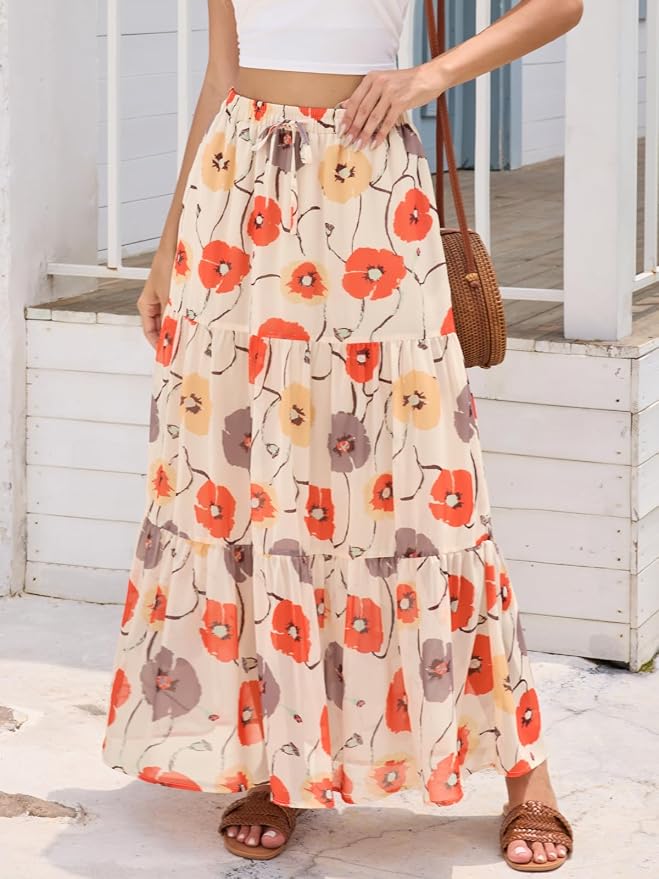 Apricot Orange Floral