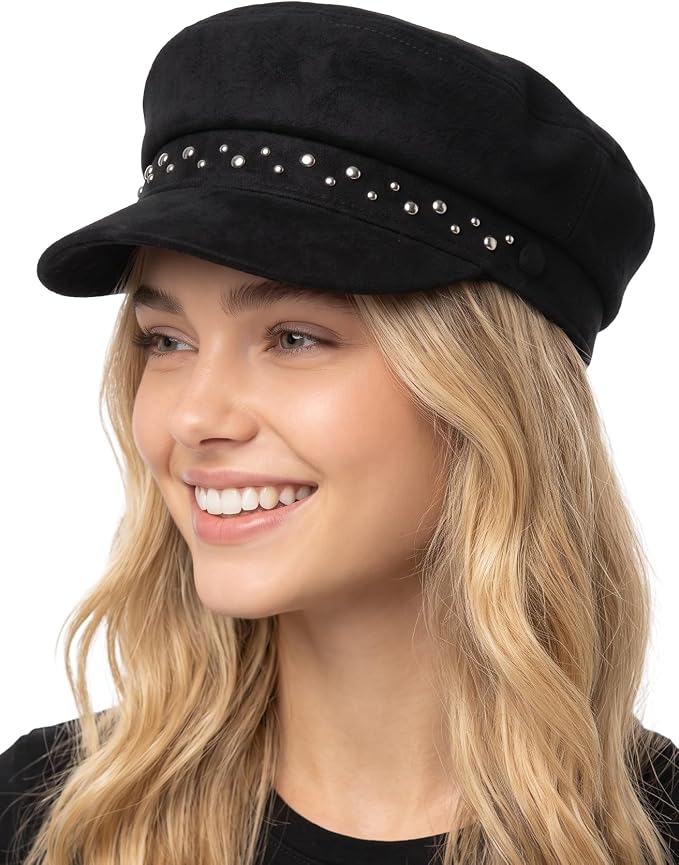 Studded Suede - Black