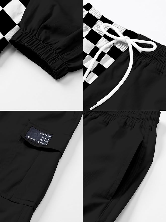 Black White Checked