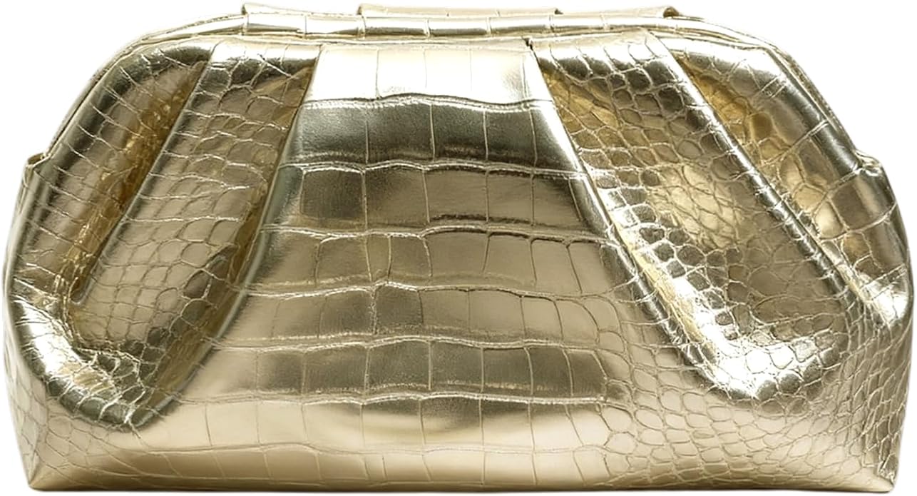 Gold Crocodile Print