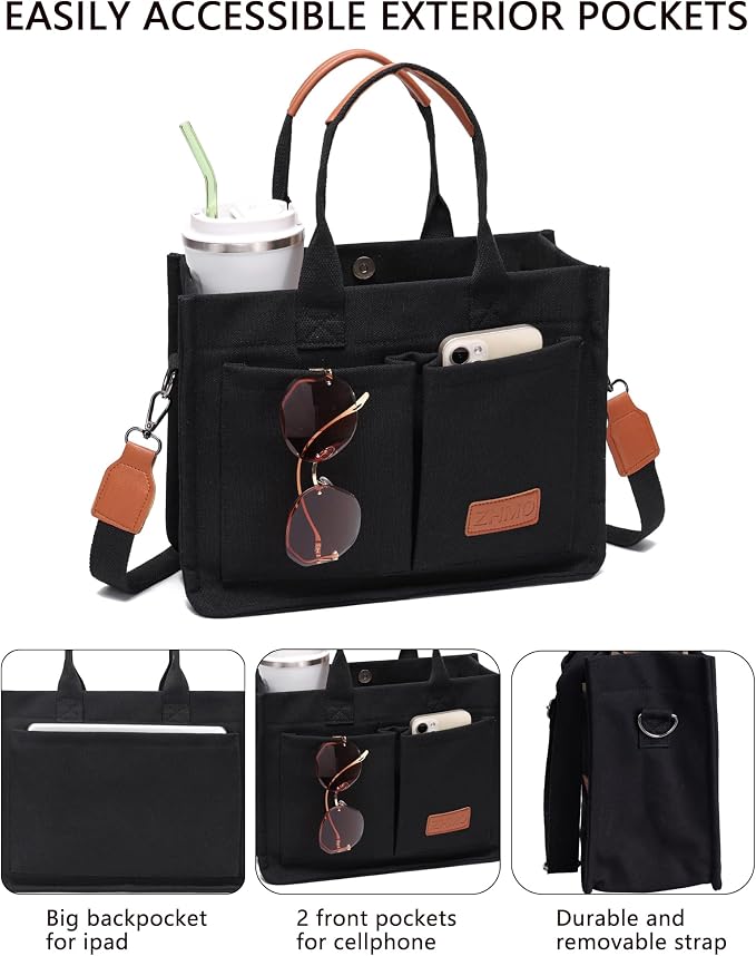Canvs Demure Black With Compartments