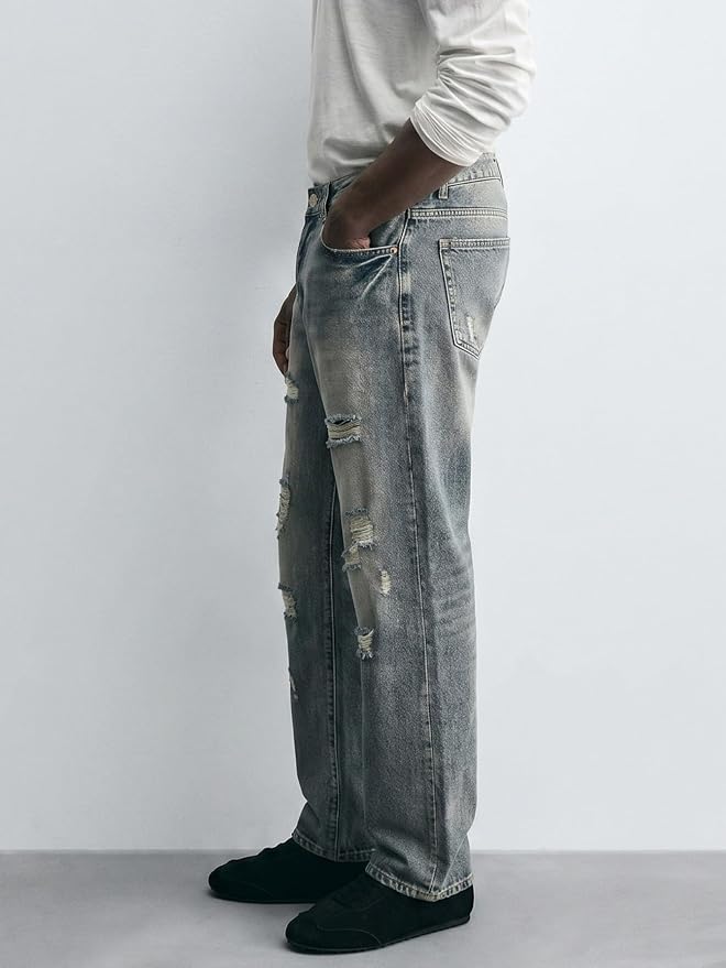 Vintage Blue Ripped