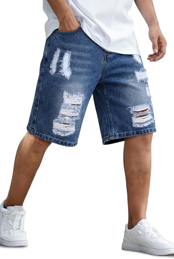 Dark Blue Ripped