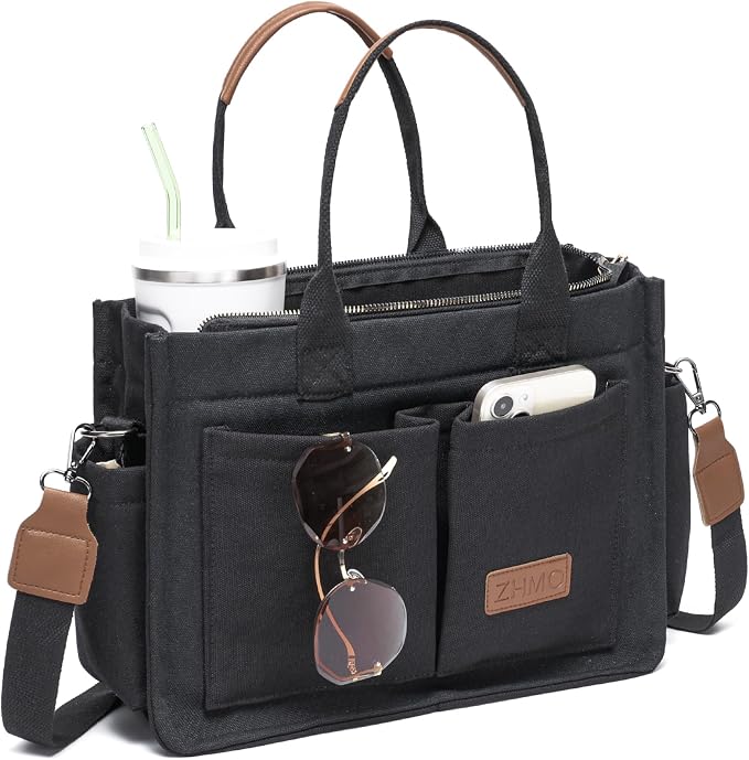 New Upgrade Black With Compartments and Inner Cup Holders