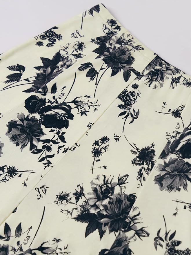 Apricot-black Floral