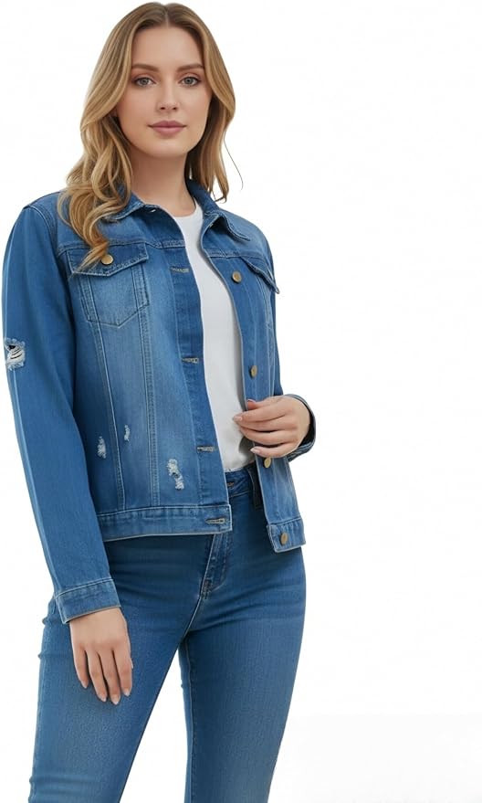 Blue Boyfriend Denim Jacket