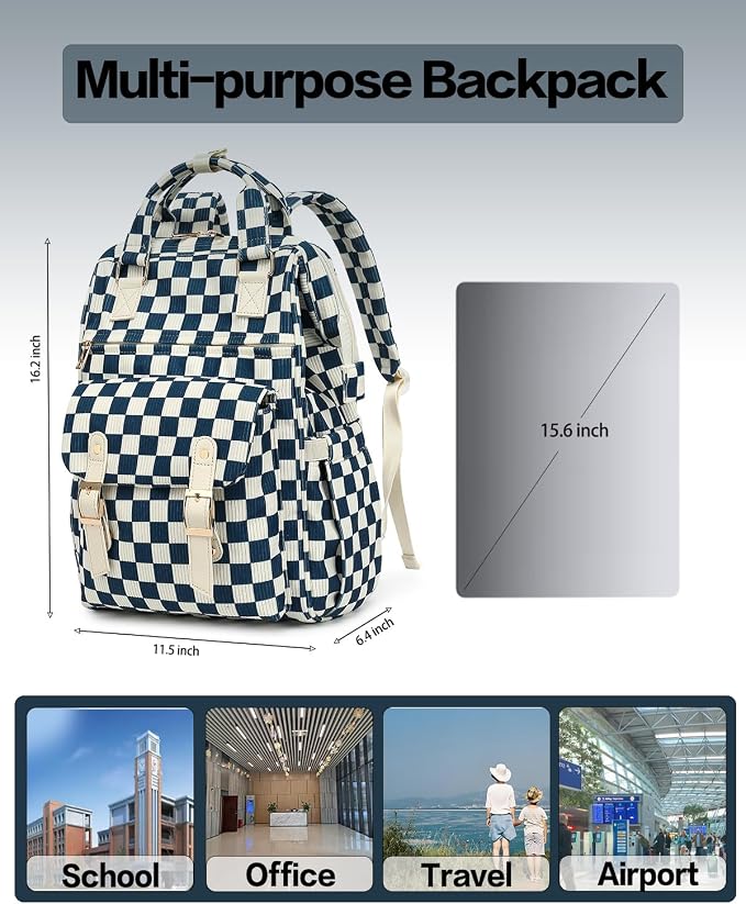 Checkered Navy Blue