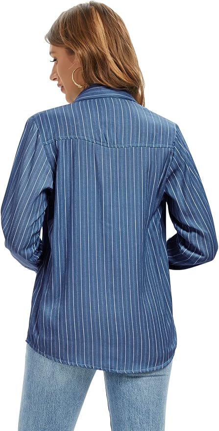 Striped Blue