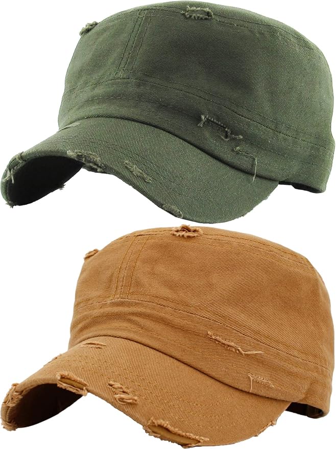 2 Pack: Distressed Olive & Camel