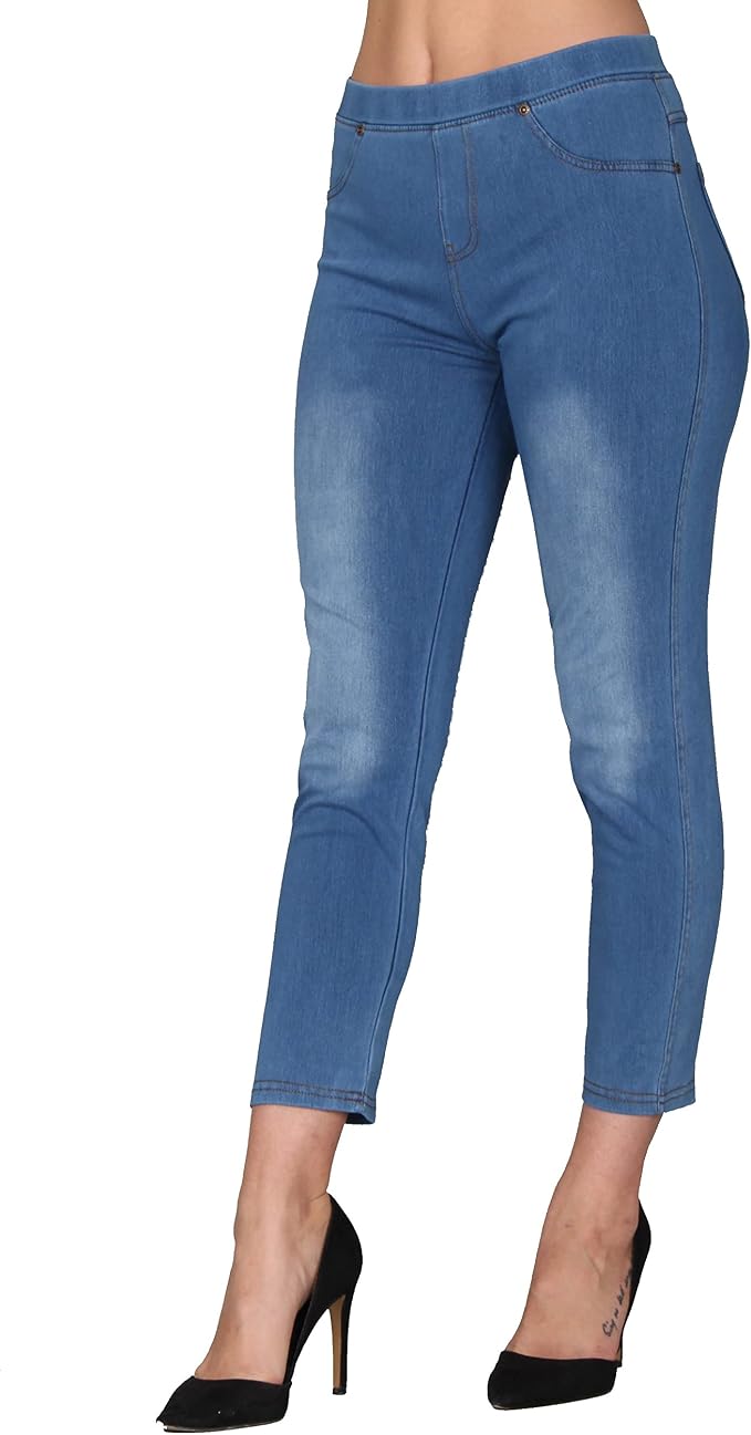 Capri Light Blue With Gold Stitching