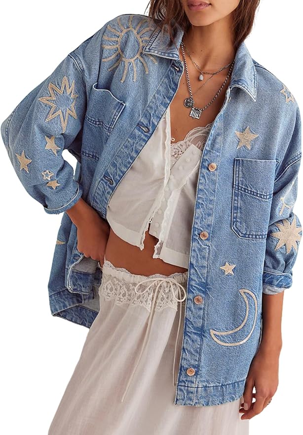 Light Blue Embroidery
