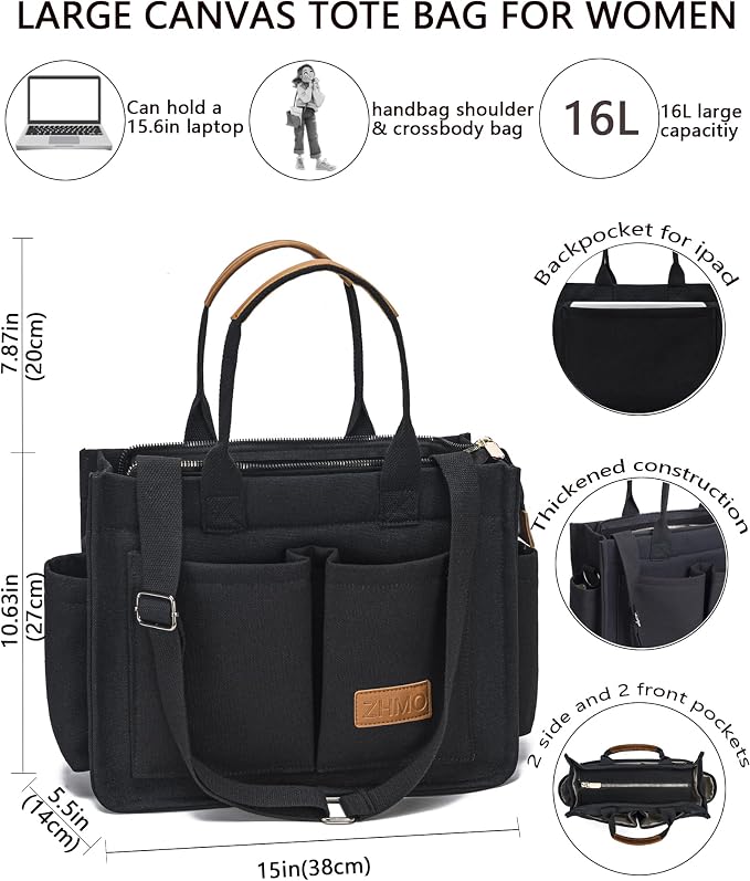 New Upgrade Black With Compartments and Inner Cup Holders