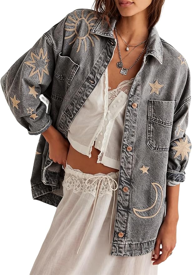 Grey Embroidery