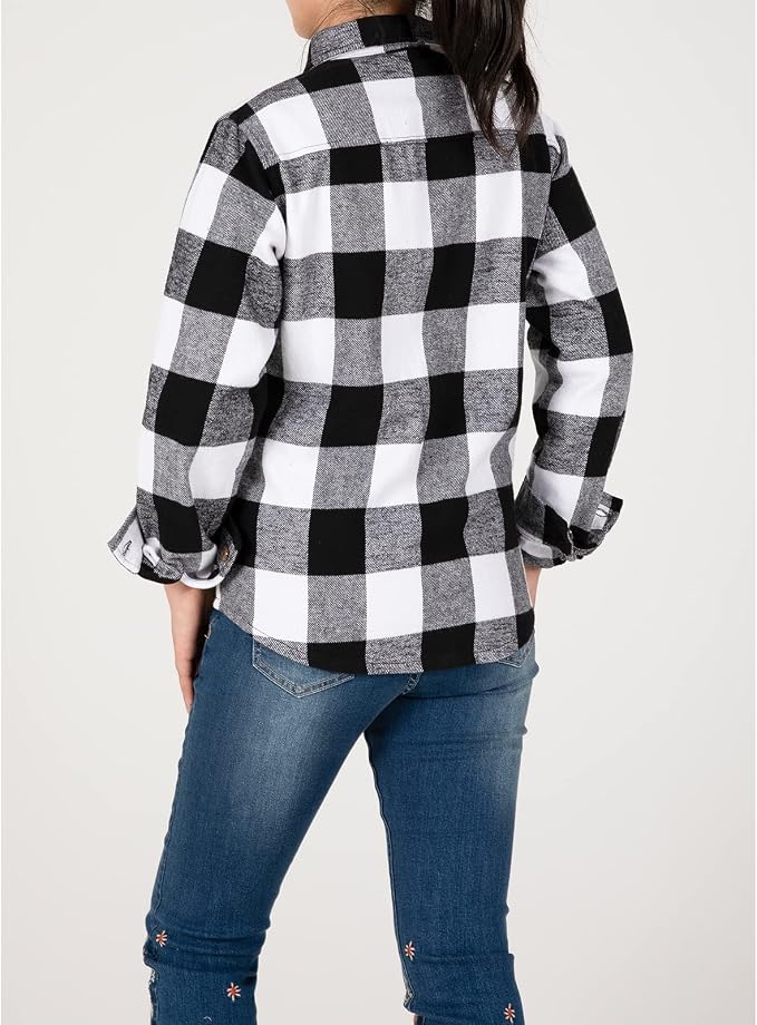 Heavy Fabric Unlined Buffalo Black and White