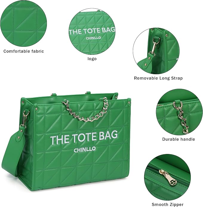 Green-quilted