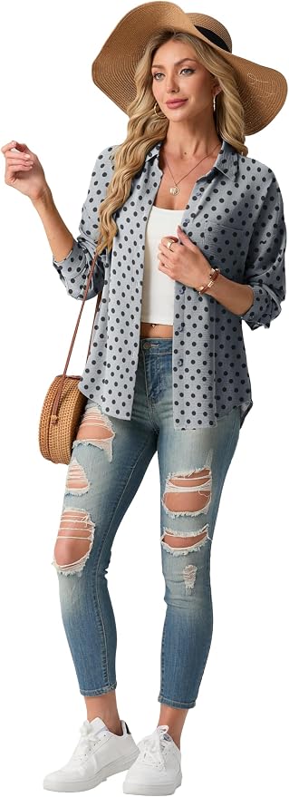 Denim O08 Polka Dot