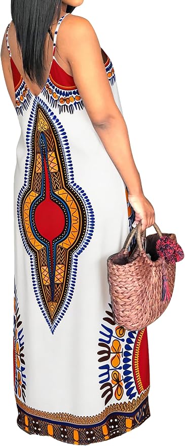 White-african Print