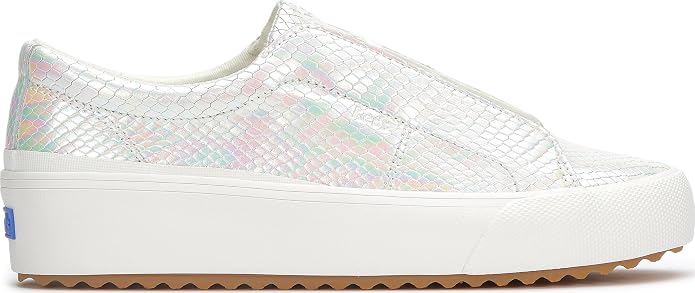 White Iridescent Snake Leather