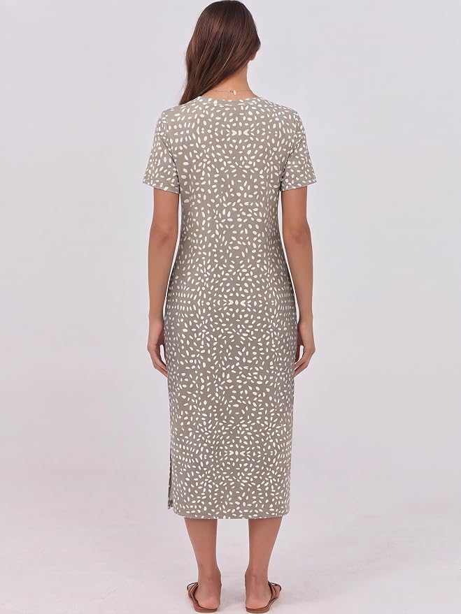 Khaki Polka Dot