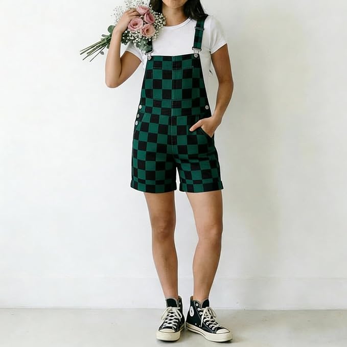 Black Green Checkered
